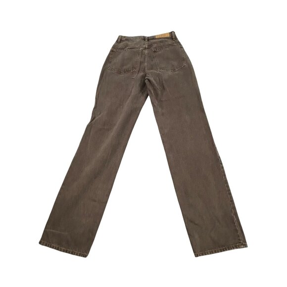 PacSun Brown Wide-Leg Denim Jeans Unisex - Picture 2 of 12